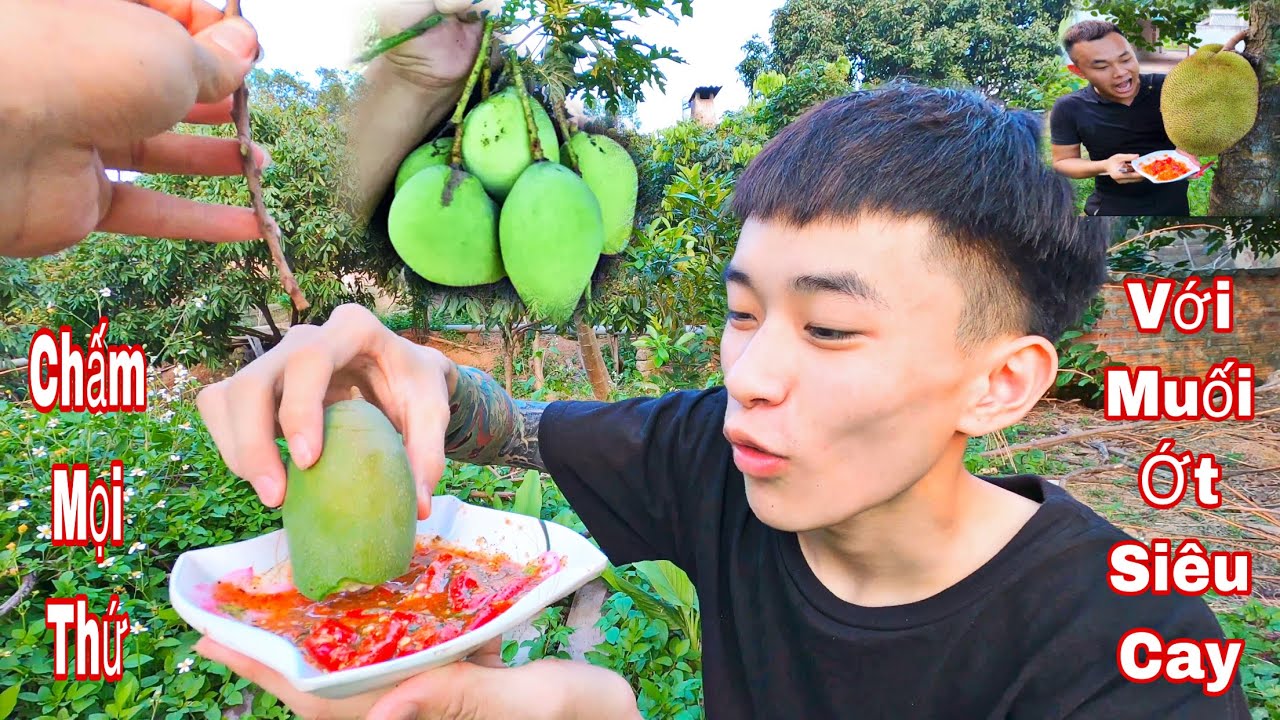 Cùng Đức Hoàng Vlogs Chấm Tất Cả Mọi Thứ Trong Vườn Với Muối Ớt Siêu Cay | Đức Sơn Vlogs