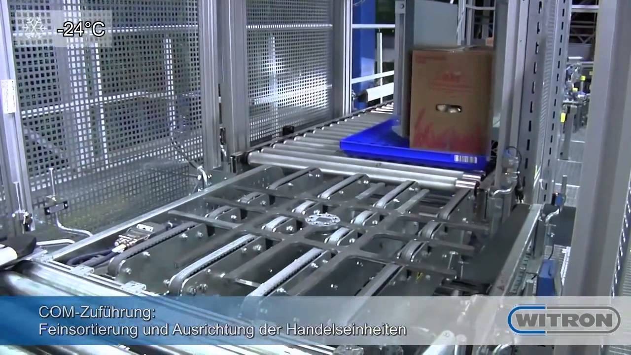 Vollautomatische Kommissionierung der EDNA Palette im Tiefkühllager Brehna