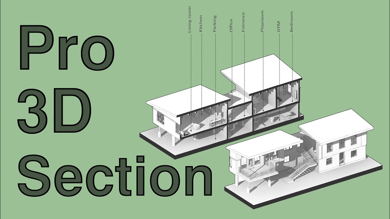 How to export and Present 3D Sections - #revit  2024