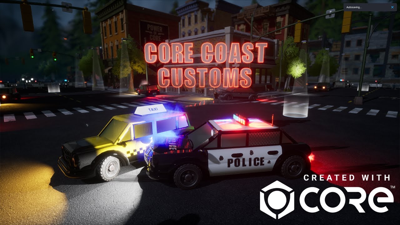 Speed Build - Modeling/Kitbashing in Core Engine - Cars - Free Asset!