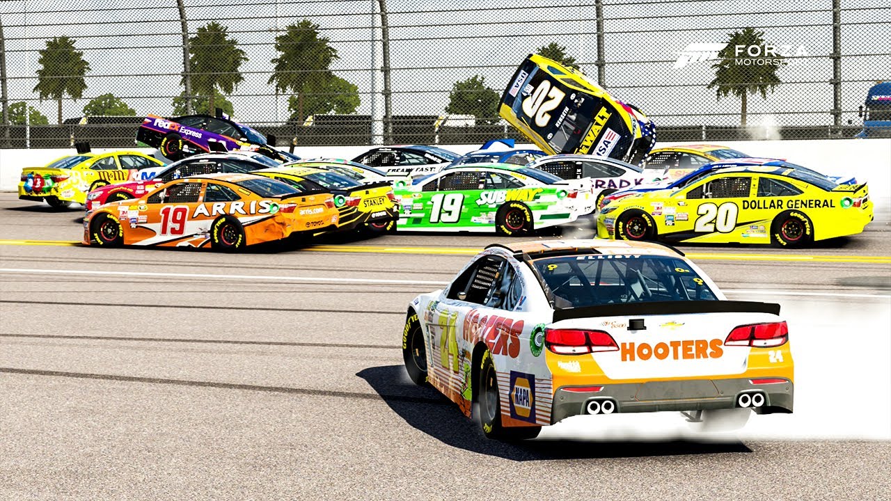 Horrible Wreck! (20+ Cars Crash) | Forza Motorsport 6 | NASCAR Expansion