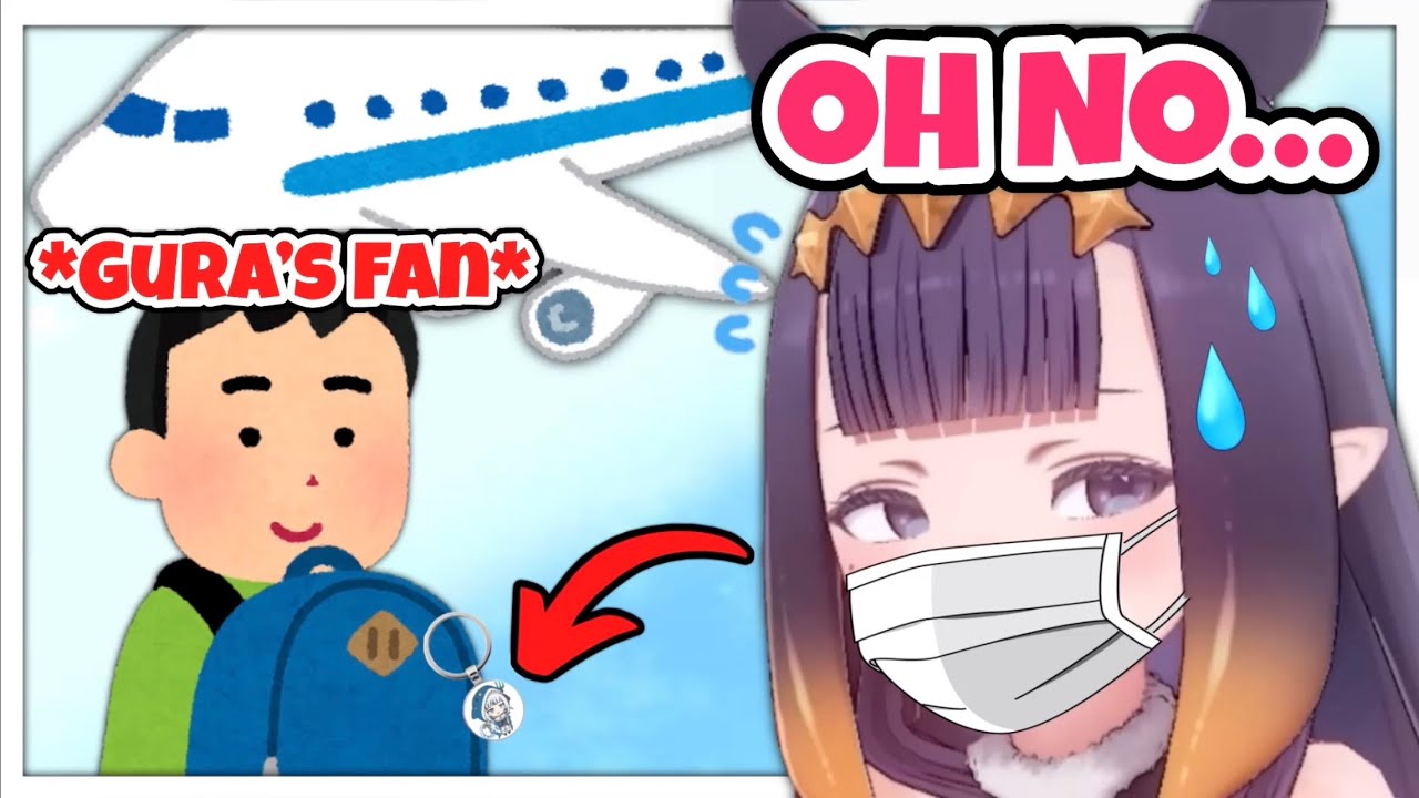 Ina met a Random Gura's Fan IRL and She Panicked【HololiveEN】