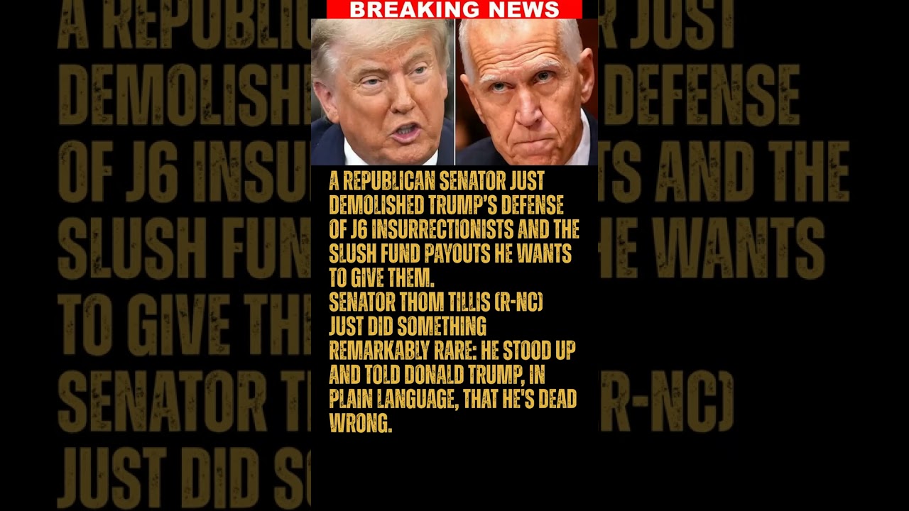 BREAKING: A Republican senator just DEMOLISHED Trump&rsquo;s defense of J6 insurrectionists
