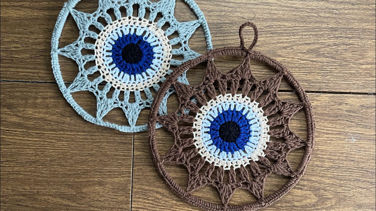 Atrapasueños el ojo 👁️ turco paso a paso 🥰🧶
