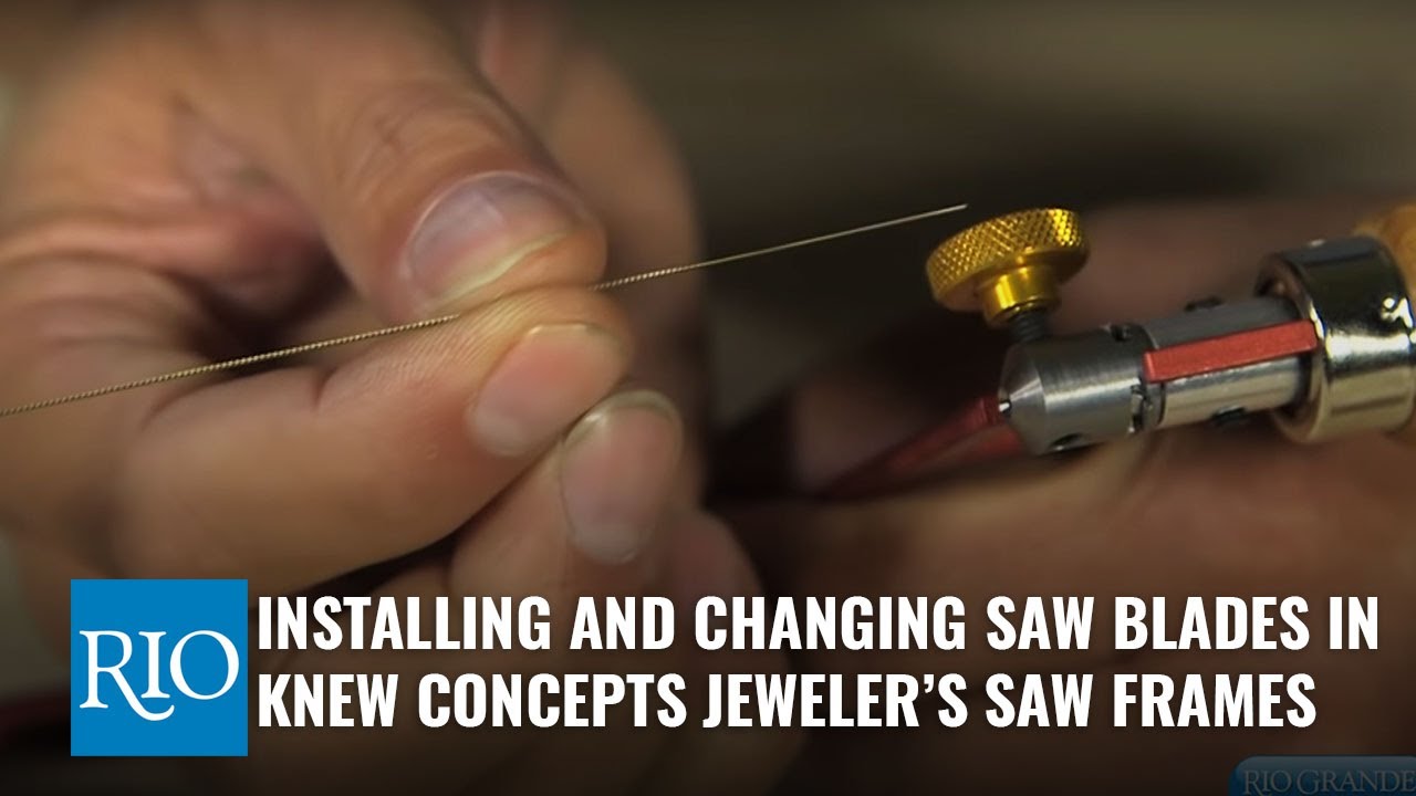 Installing and Changing Saw Blades in Knew Concepts Jeweler's Saw Frames