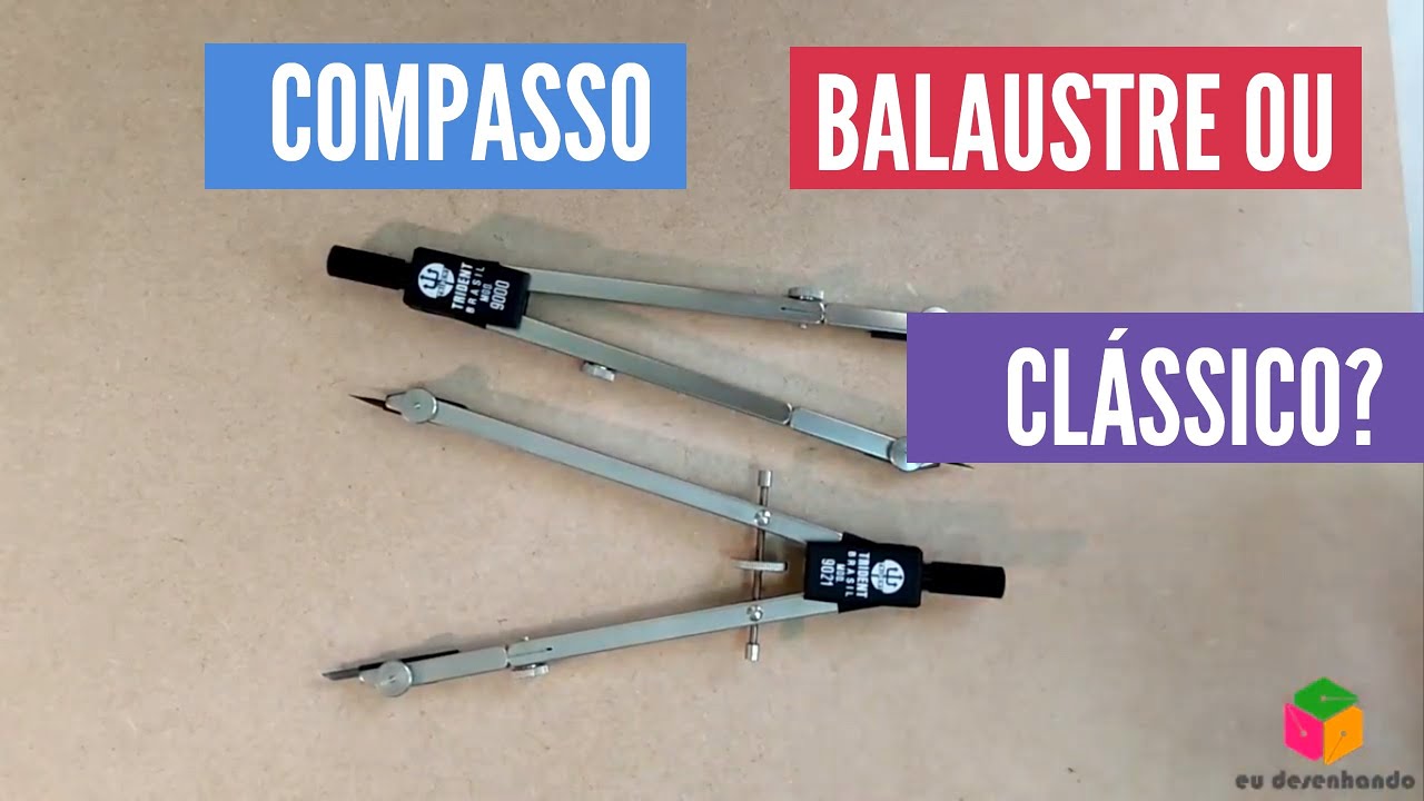 Compasso tipo balaustre  ou clássico? Qual a diferença e quando usar?