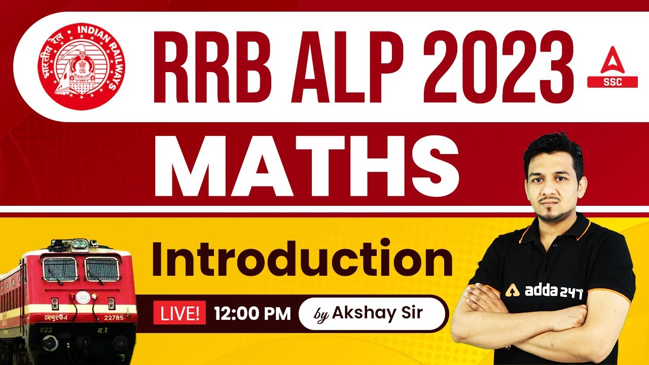 RRB ALP 2023 | RRB ALP Maths Class | Syllabus Introduction by Akshay Awasthi