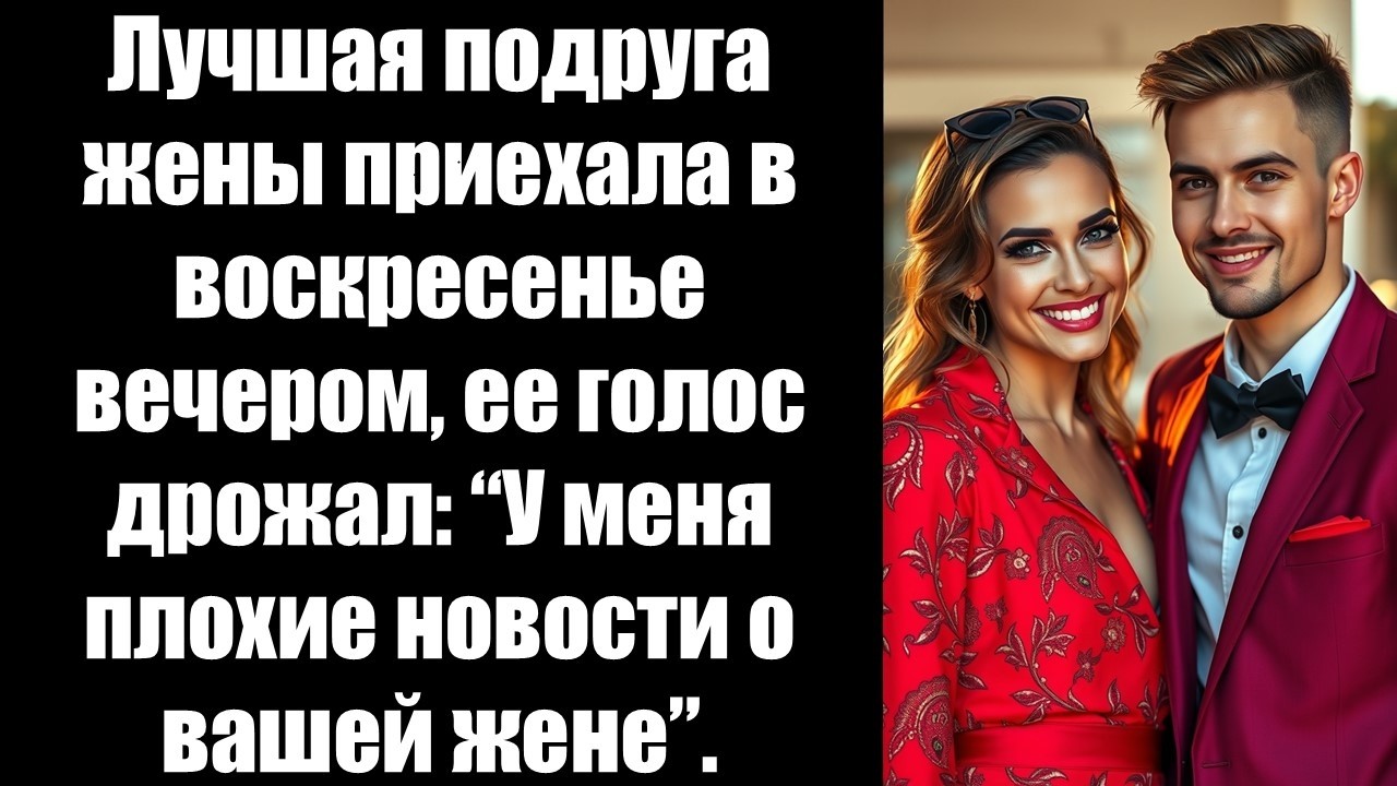 Лучшая подруга жены приехала в воскресенье вечером, ее голос дрожал: “У меня плохие новости о вашей.