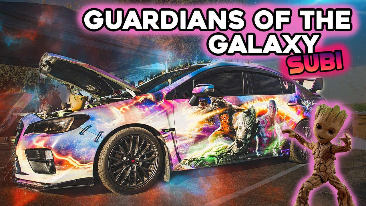 Guardians of the Galaxy Reflective Subaru Wrap- 