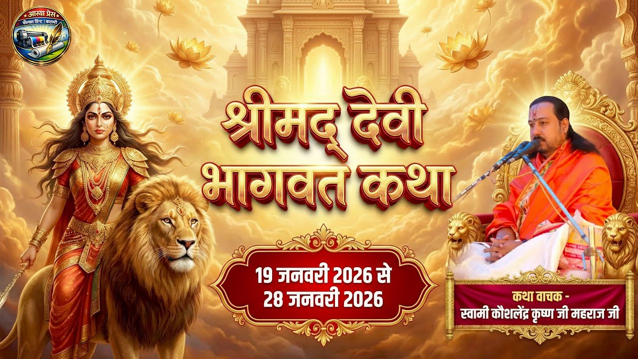 DAY 4 श्रीमद् देवी भागवत कथा।। परम् पूज्य श्री कौशलेंद्र कृष्णा जी महाराज।। हसौद सक्ती (छ. ग.)