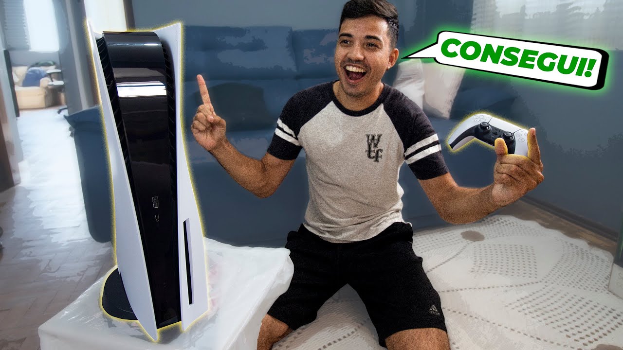 REALIZEI UM SONHO! Comprei um PlayStation 5! Só alegria :D | Unboxing