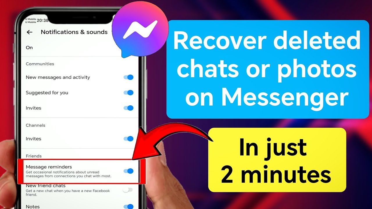 Recover deleted messages or photos on Messenger in just 2 minutes 2025