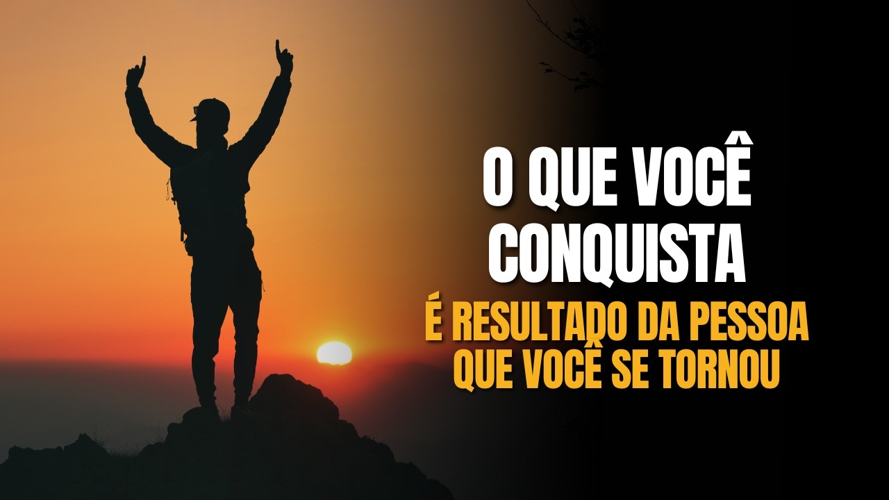 O que você conquista é o resultado da pessoa que você se tornou - Luiz Gamonal