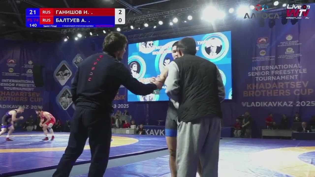 Полуфинал До 74 кг:Александр Балтуев (Бурятия)  — Имам Ганишов (Дагестан)