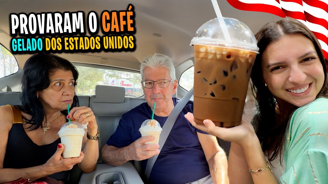 Meus sogros gostaram do café gelado daqui? Enlouqueceram no Costco