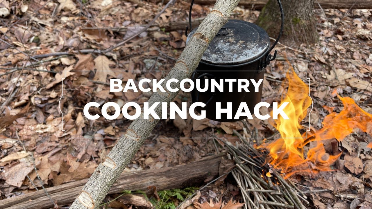Campfire Cooking Setup for Trekking: Bushcraft Skill Survival Hack