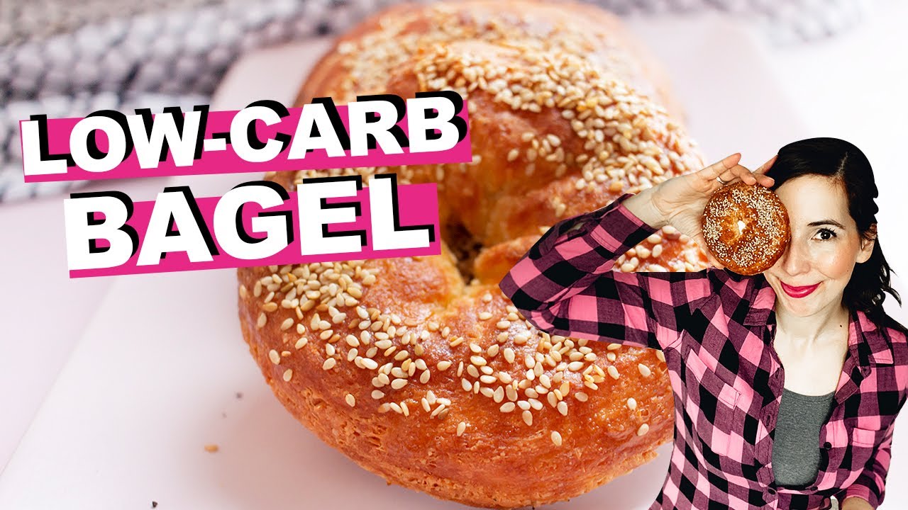 LOW-CARB BAGEL aus nur 3 Zutaten (Rezept, auch für Brot oder Brötchen geeignet, keto)