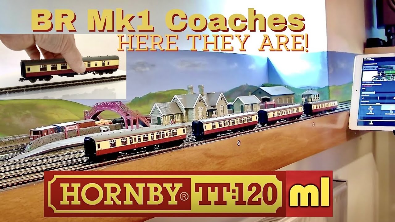 Hornby Model Railways TT:120 BR Mk 1 (Mark One) Coaches Run Review | ml19