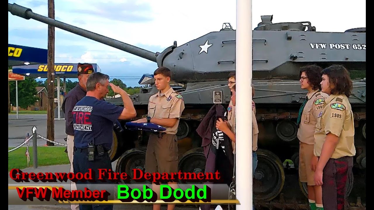 VFW Post 6527 & Boy Scout Troop 1989 Flag Retirement Ceremony July 4th, 2020, Greenwood, Arkansas