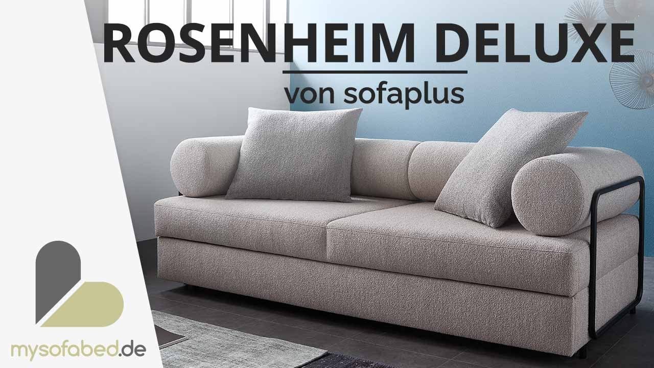 ROSENHEIM DELUXE Schlafsofa von sofaplus- Lattenrost - Dauerschl&auml;fer - Doppelbett - mysofabed.de