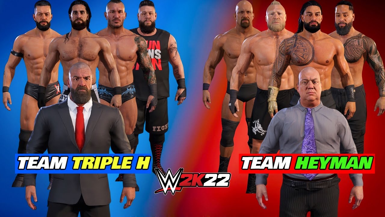 WWE 2K22 'Team Game & Team Heyman' Gameplay - WWE 2K22 LIVE Stream