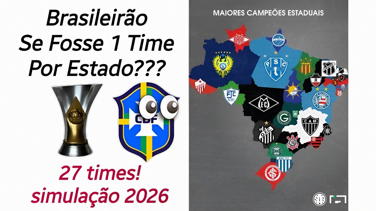 E se o Brasileirão Fosse 1 Time Por Estado?
