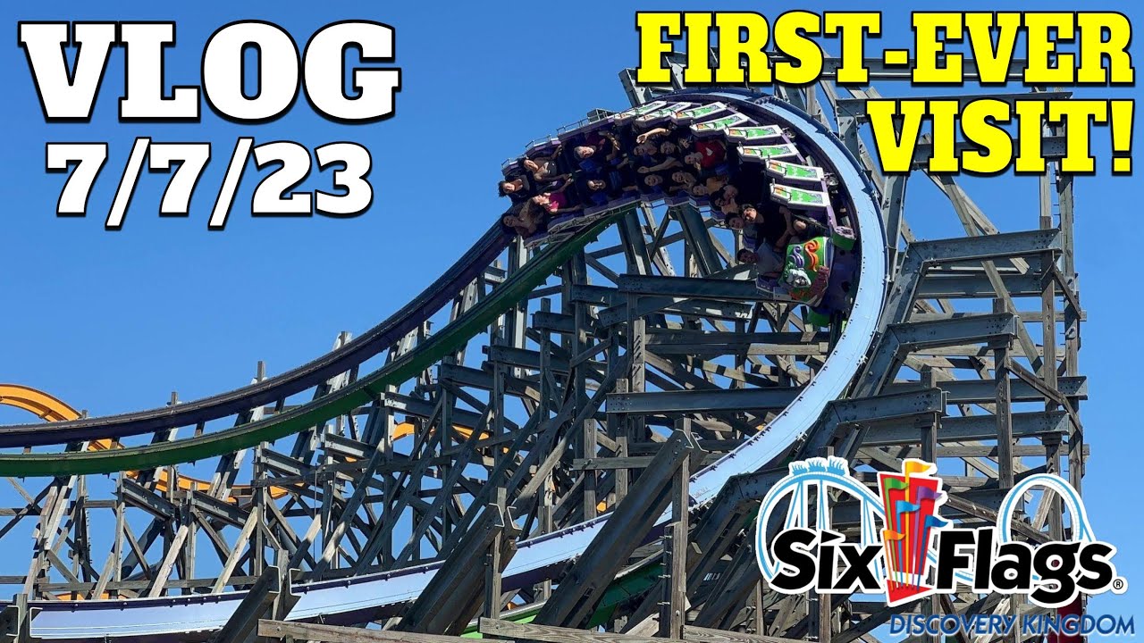 First Time EVER at Six Flags Discovery Kingdom! | Vlog 7/7/23
