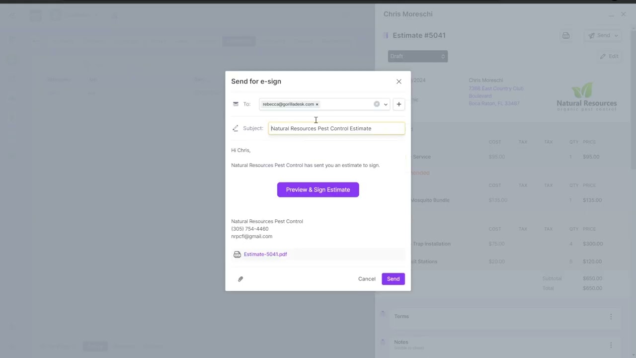 Dynamic Estimates & Estimate Packages