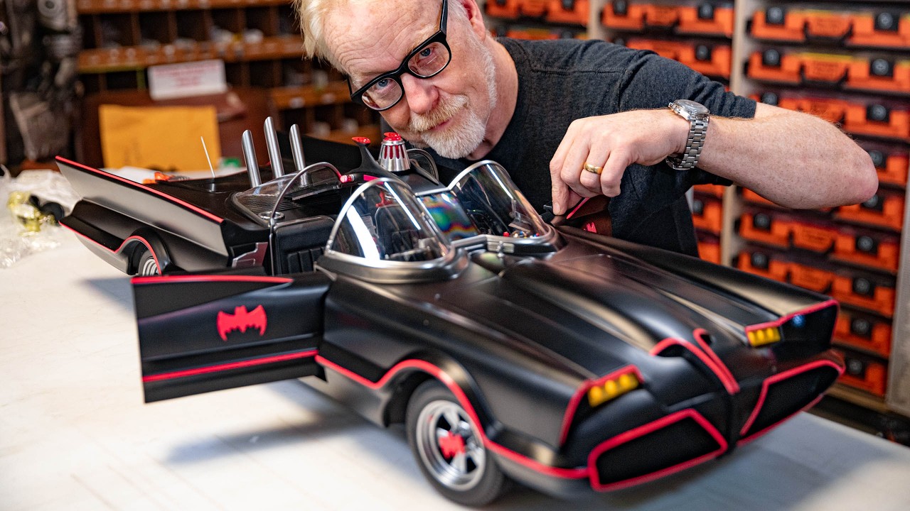 Adam Savage Unboxes The Batmobile from Batman (1966)!
