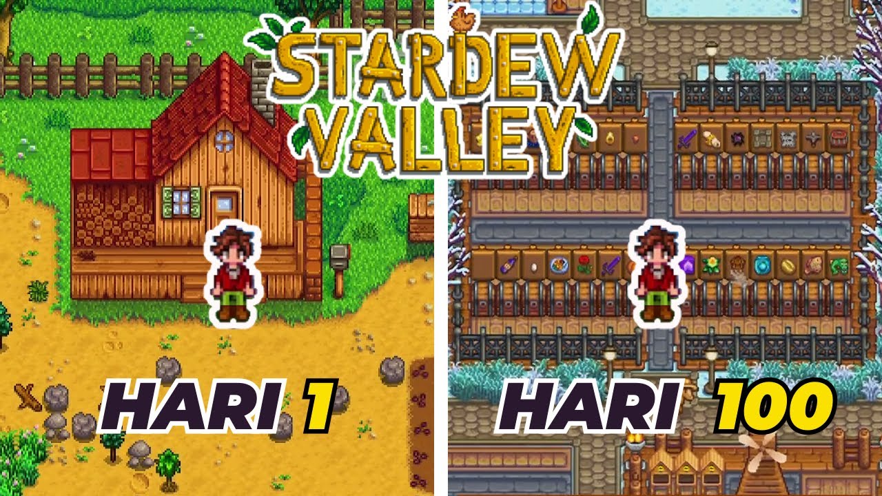 Bertahan Hidup 100 Hari di Stardew Valley Indonesia | Stardew Valley |