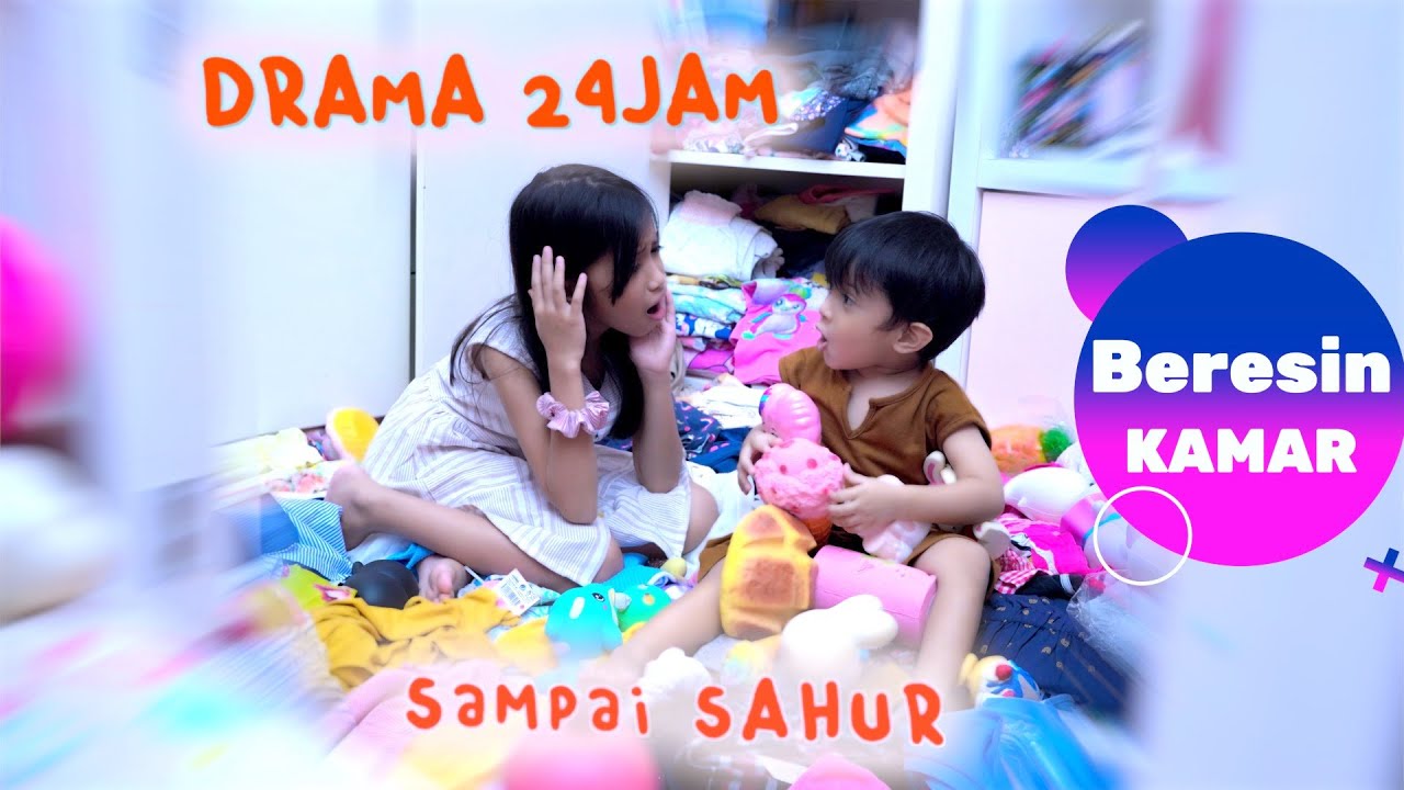 Drama | 24 Jam Beresin Kamar sampai Sahur 🙀 Kenangan Squishy Collection & Room Tour 🤗