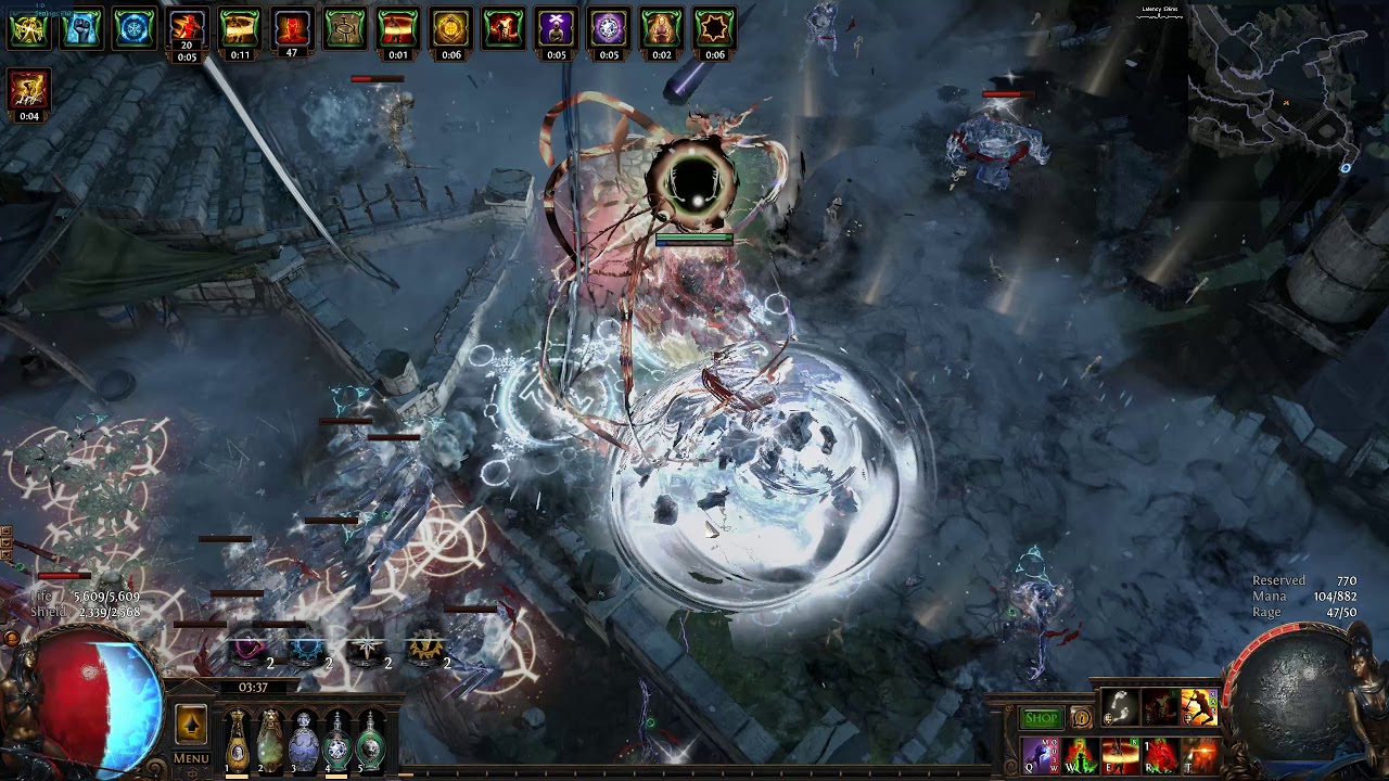 3.10 deathless simulacrum(after nerf) wave15~ glacial hammer berserker