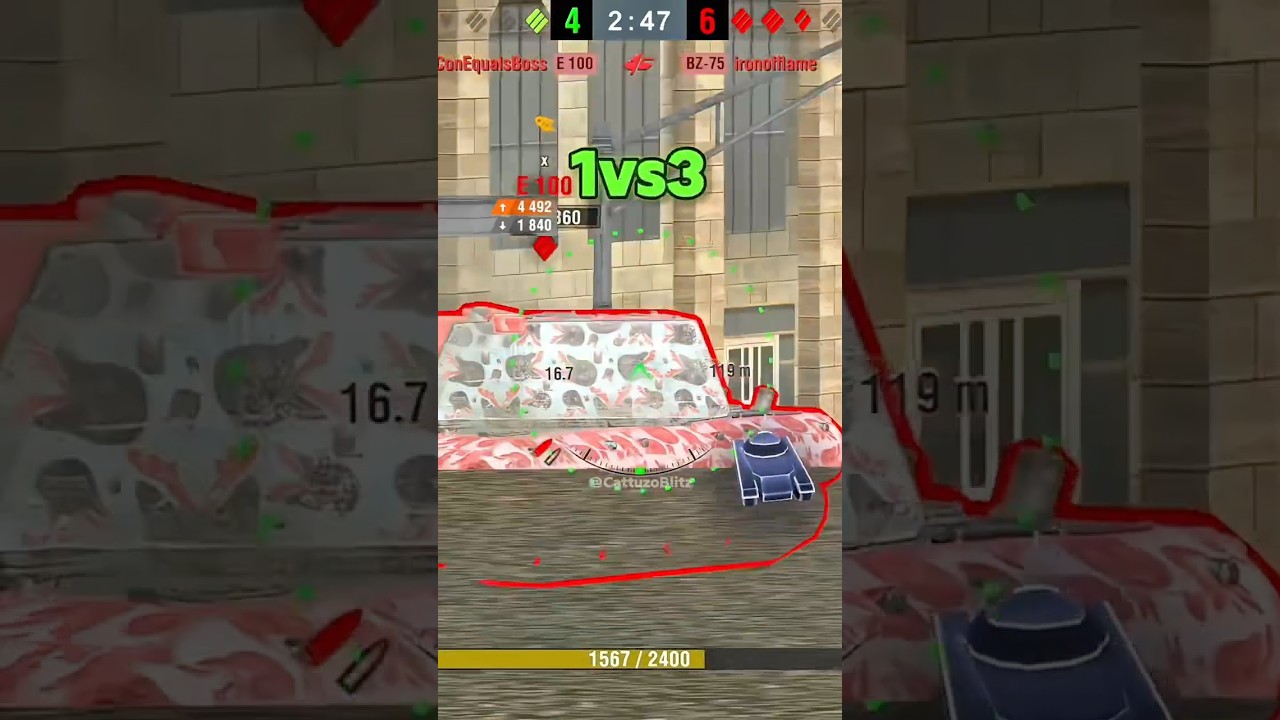 Vz. 55 | 6 Kills, 1vs3 & 5937 DMG | #worldoftanksblitz #wotblitz #shorts #танки