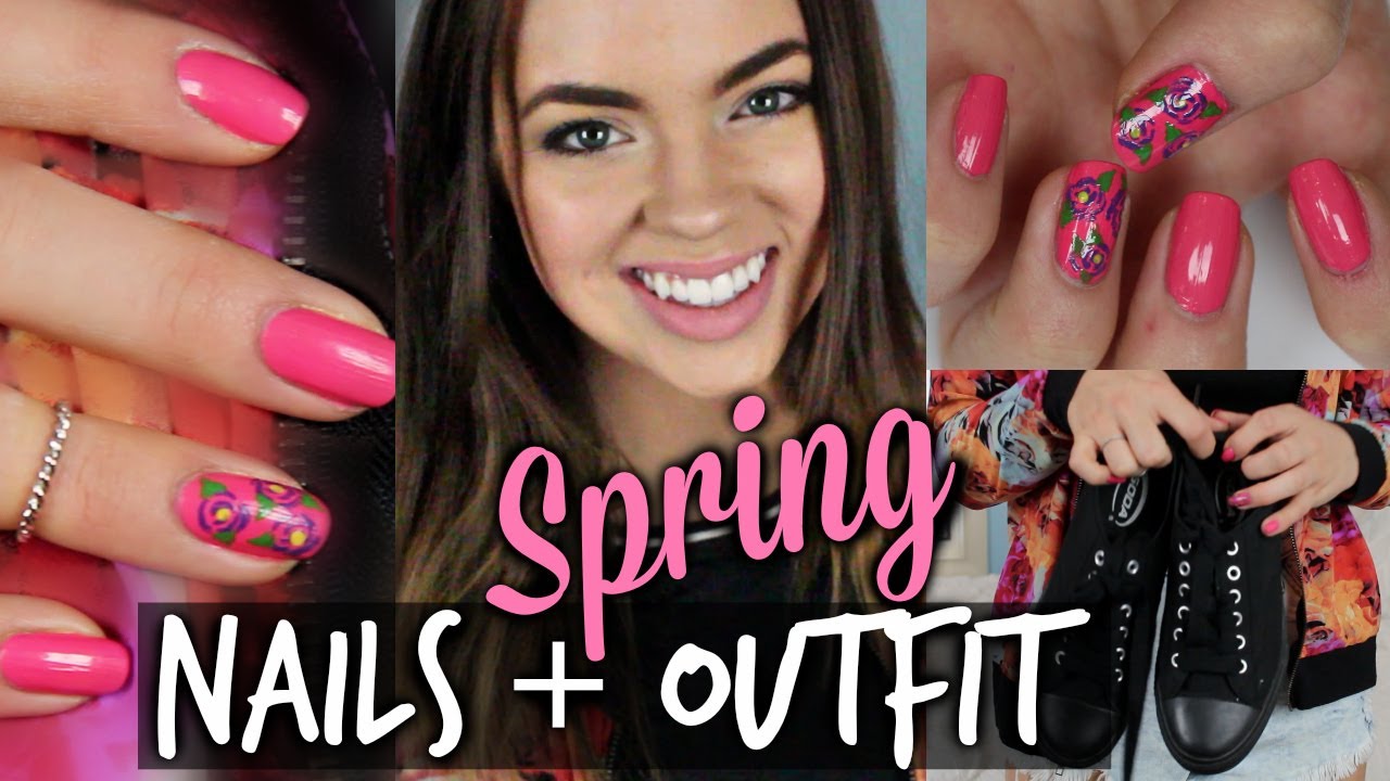 Spring Look: ✿ Outfit & Nail Tutorial!