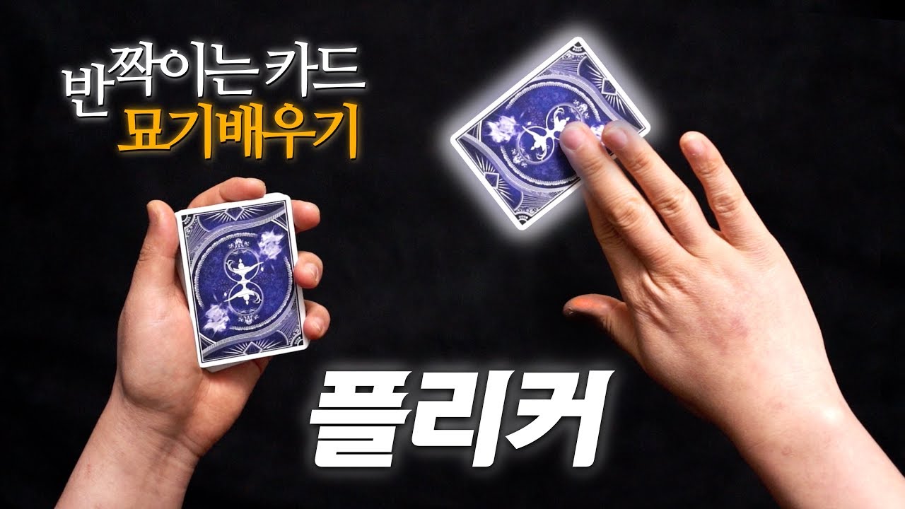 카드 한 장으로 반짝이는 핵간지 기술 | 카드묘기배우기 | 플리커 & 트월 Flicker & Twirl