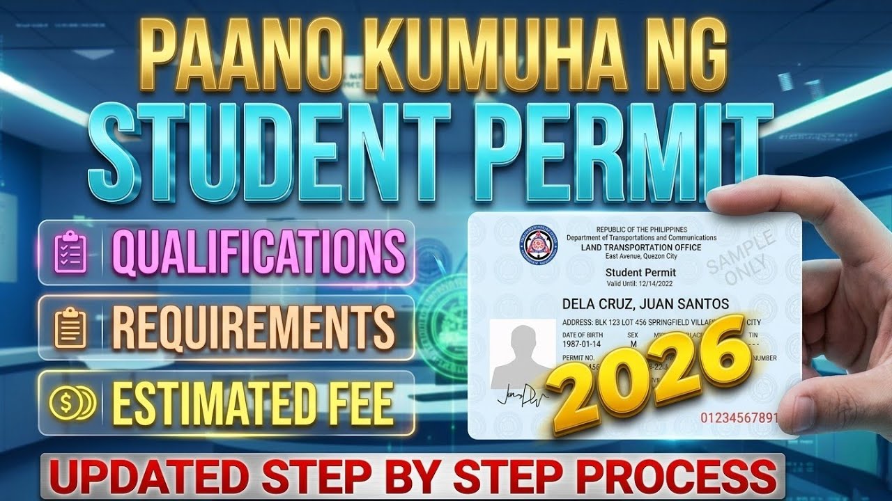 Paano Kumuha ng STUDENT PERMIT Ngayong 2026 | How To Get Student Permit