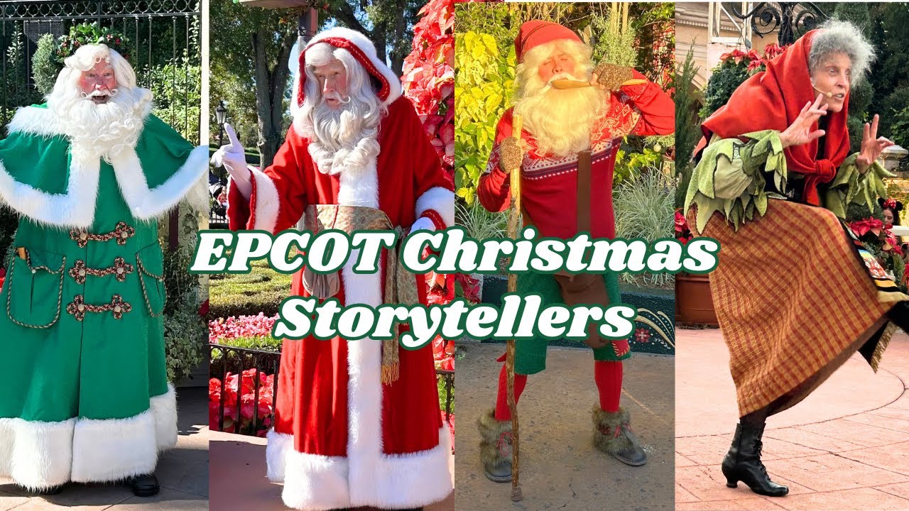 Holiday Storytelling at EPCOT 🎄 Father Christmas, Père Noël, Barn Santa & La Befana
