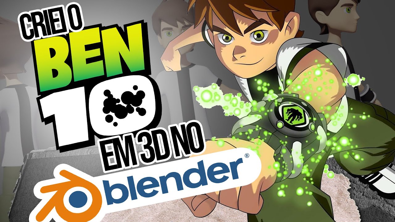 MODELEI O BEN 10 NO BLENDER 3D! (PARA O GAME DO MUSKITO)
