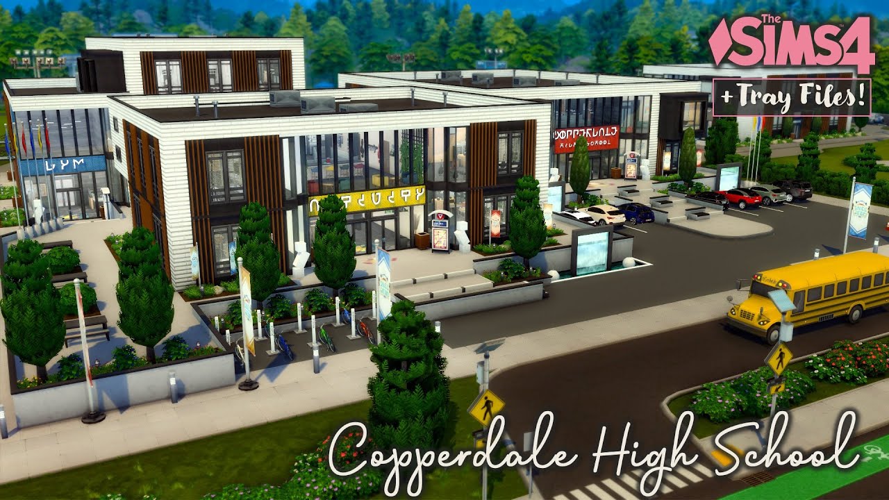Copperdale High School | The Sims 4 Stop Motion Build | + Tray Files