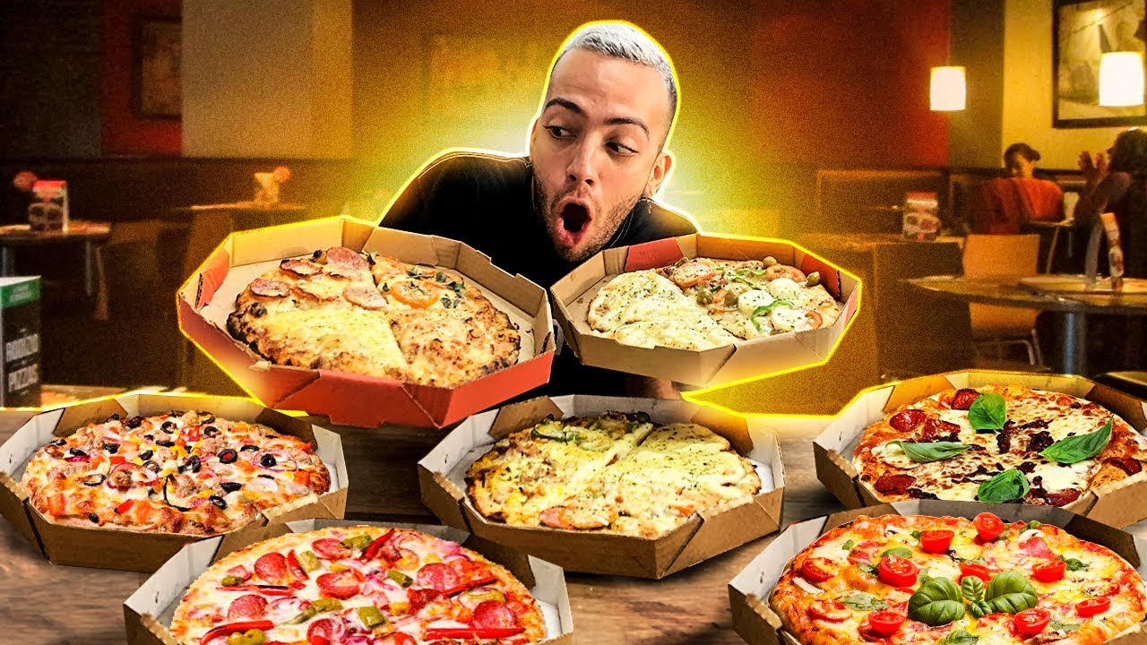 COMPREI O CARDÁPIO INTEIRO DE UMA PIZZARIA!!! (18 sabores)