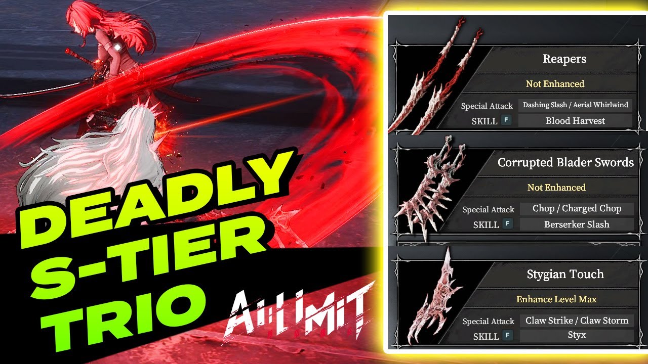 AI LIMIT S-Tier Piercing: Stygian Touch vs Reapers vs Corrupted Blader Swords