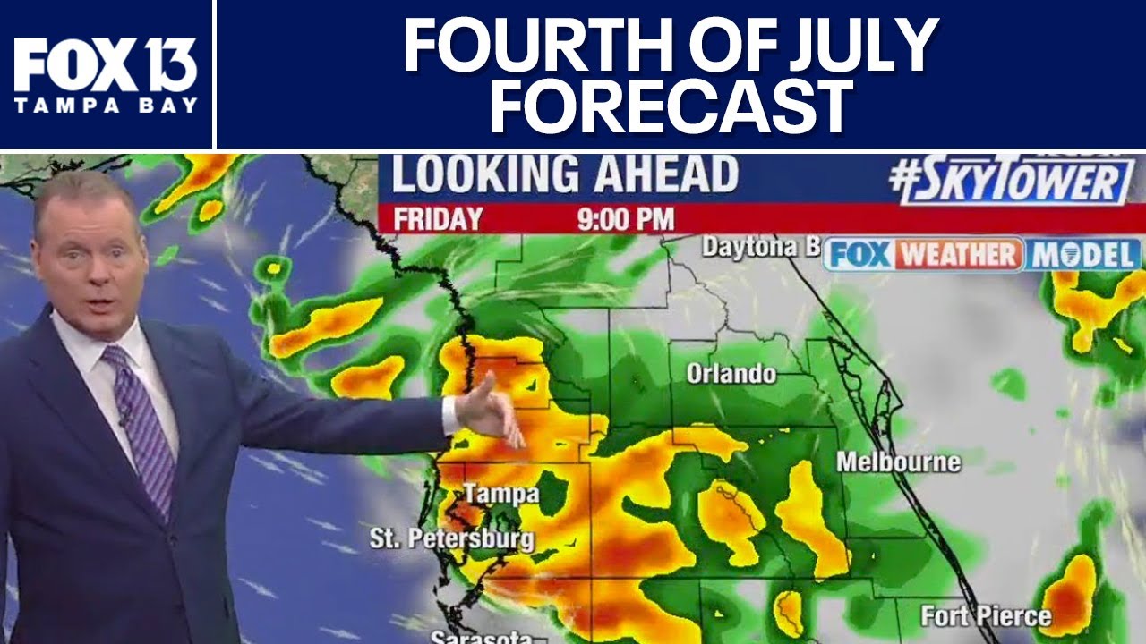 Tampa weather | Rain and storms for July 4th