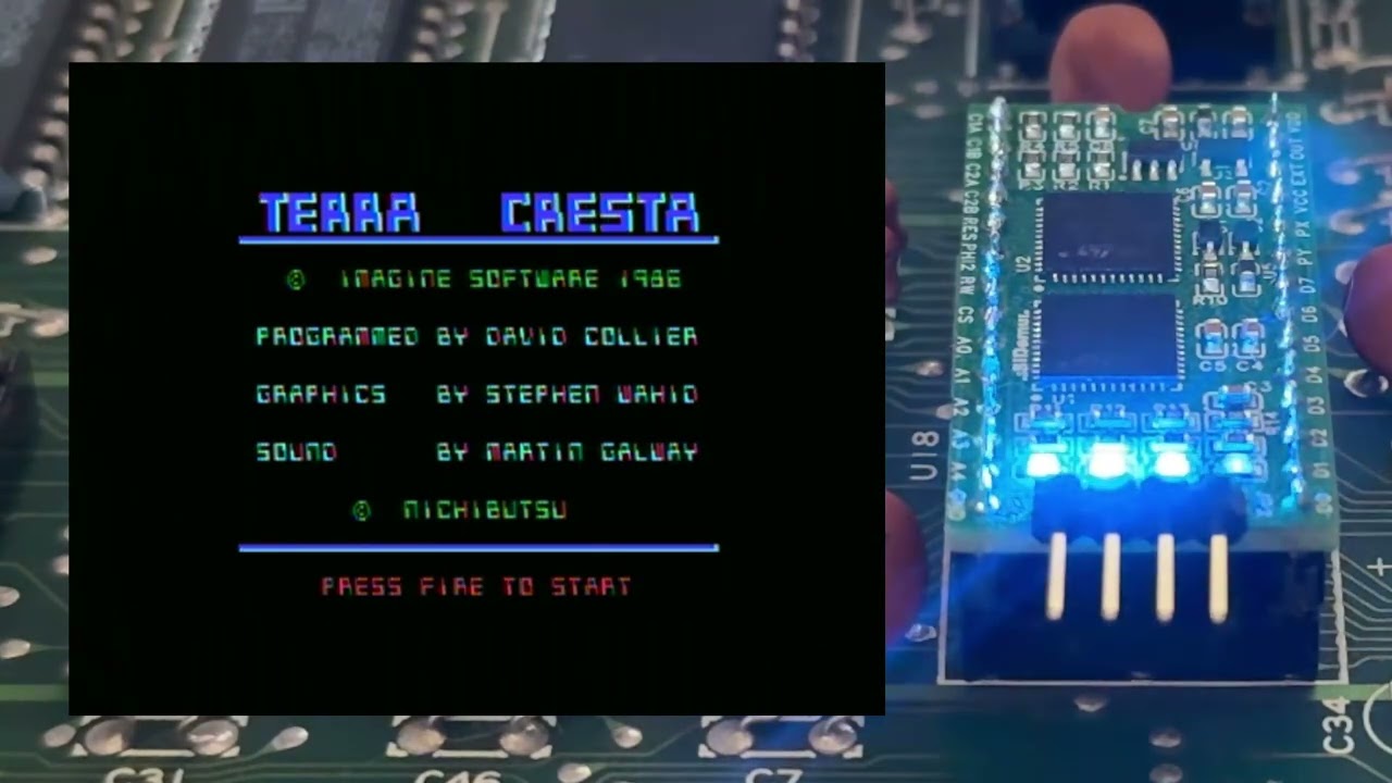 Terra Cresta title music by Martin Galway on SIDemu Board V2.2 (prerelease showcase)