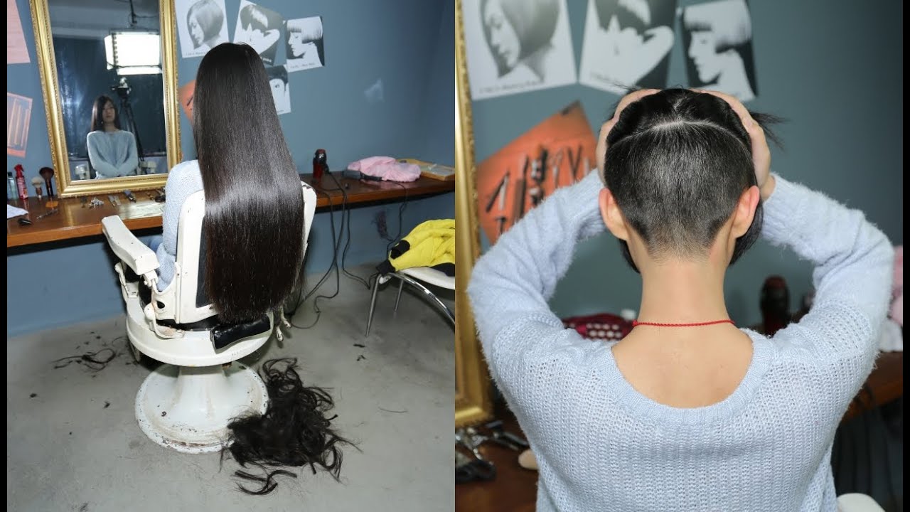 fhaircut-1098 haircut BOB headshave 坊主頭に剃る 剃光头  剪短发 短髪にする  perm hair 断发 Rasierten Kopf   Tête rasée