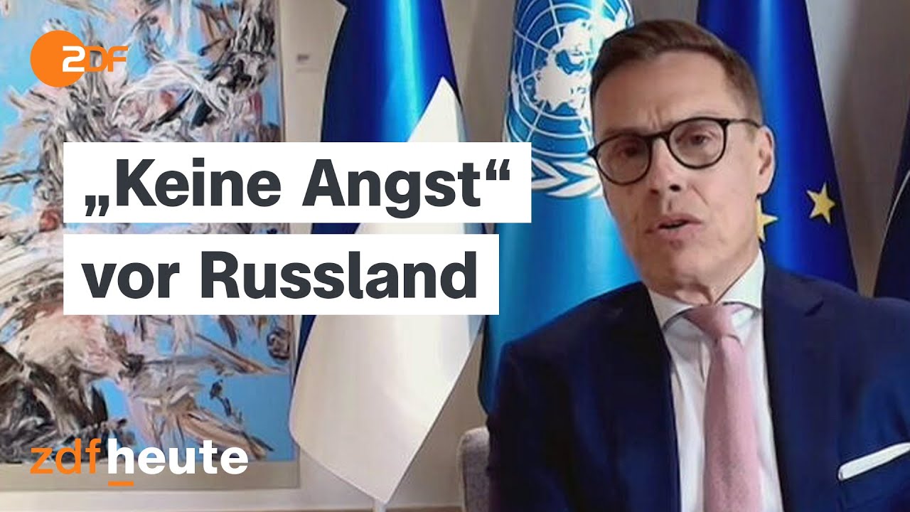 Finnlands Präsident zur Sicherheitslage in Europa und Vertrauen in Donald Trump | heute journal