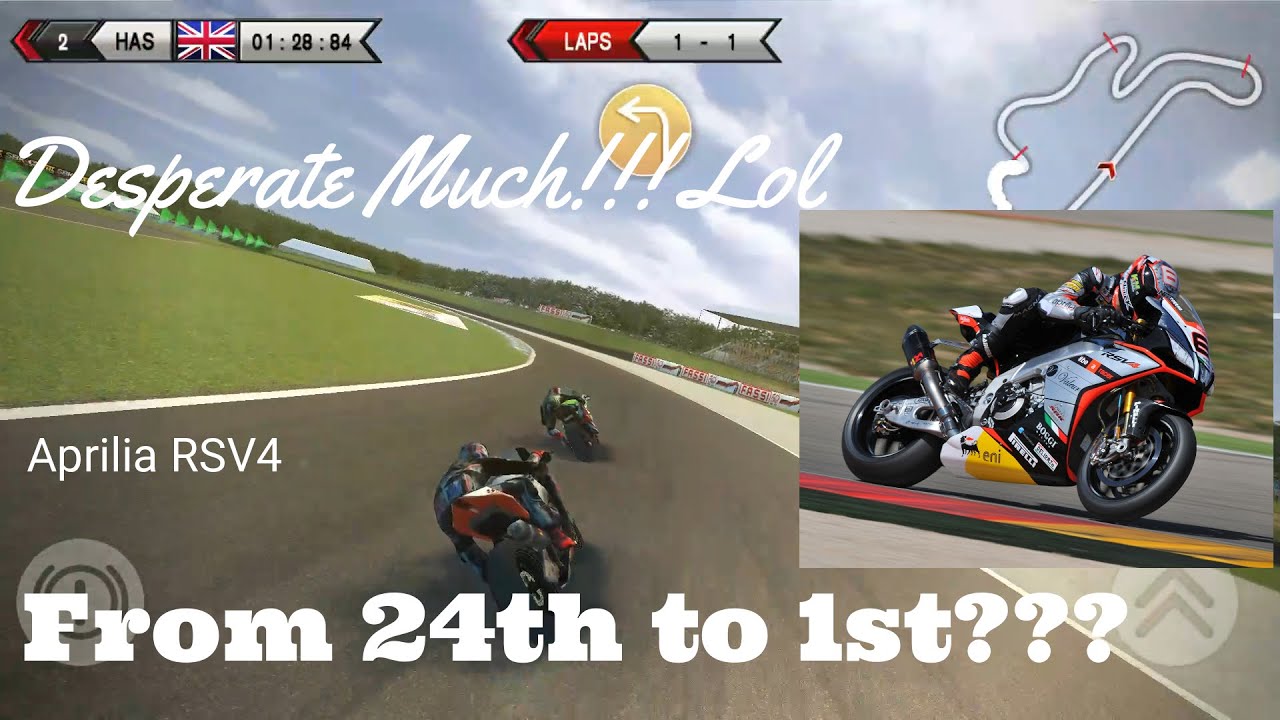 SBK15 Desperate One Lap  from 24th to 1st  Philip Island Gameplay Aprilia RSV4