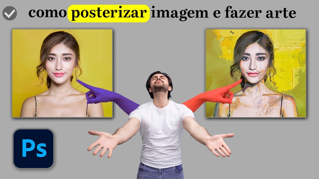 PHOTOSHOP Posterizar: Transforme imagens em Arte com texturas