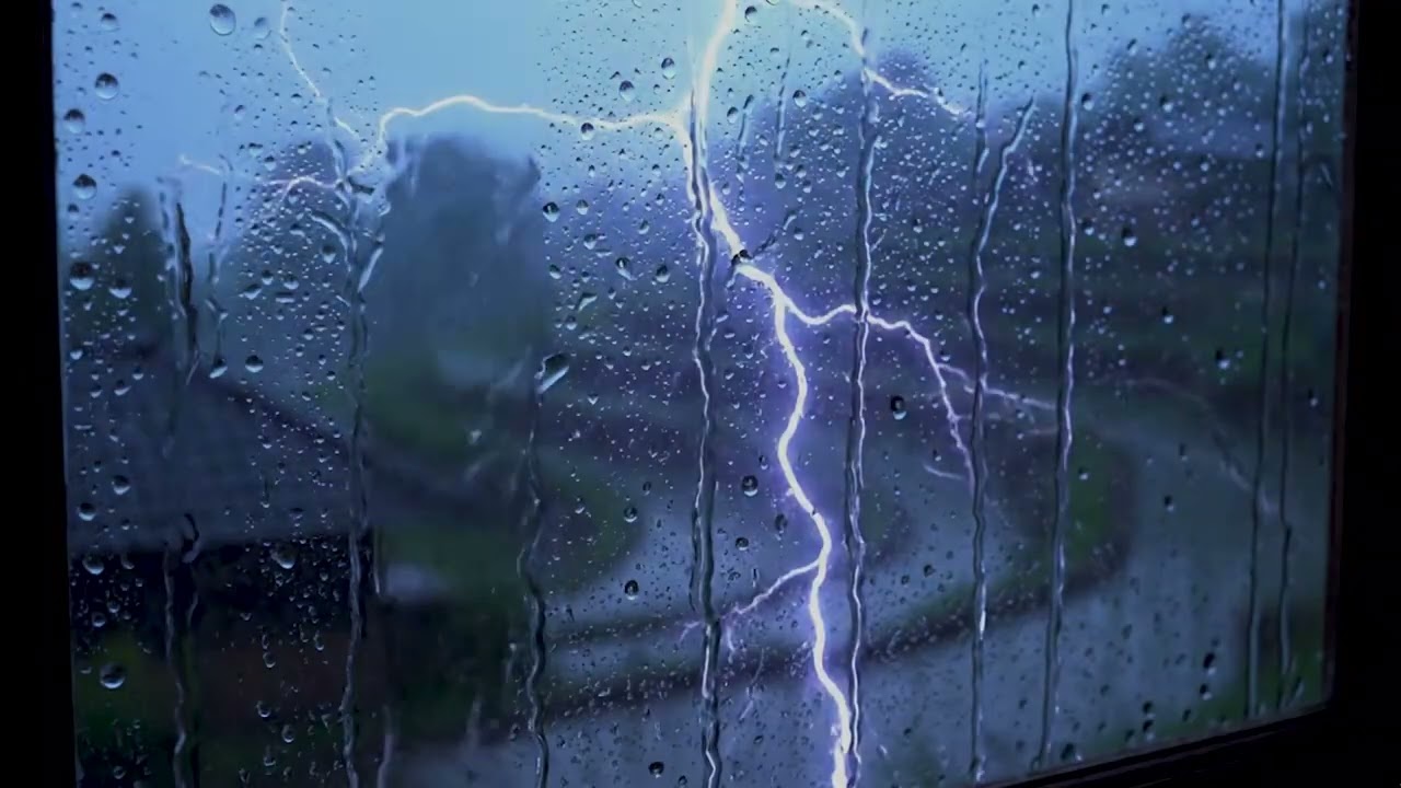 Rainy day behind the Window