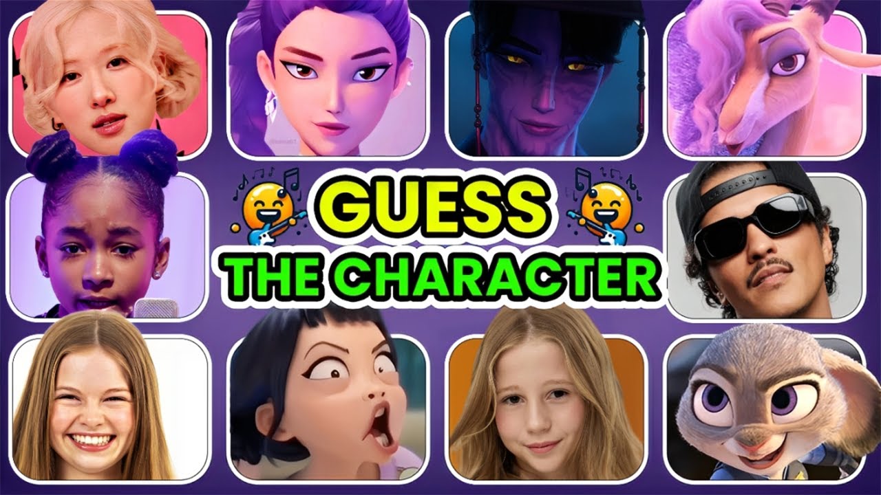 🎬 Guess the Movie Characters by Song & Voice 🎤 | K-Pop Demon Hunters, Zootopia 2, APT Song