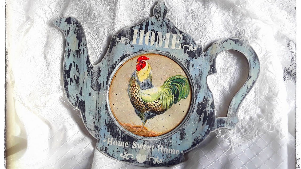 Shabby chic home decoration🦋🌼🦋 decoupage tutorial